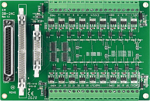 Выносная плата 24 изолированных выхода с открытым коллектором, совместима с Opto-22, 50-контактный плоский кабель 1,5 м CA-5015 ICP DAS. Вид 1
