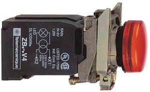 Сигн. лампа красная, 22мм, led, встр. трансф,, 400В Schneider Electric. Вид 1