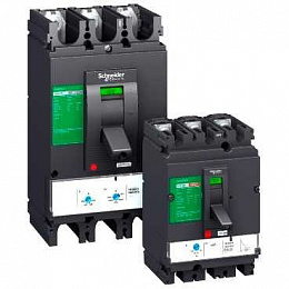 CVS 400F 3P MA320 Термо-магнит. 3х-полюс. автомат 400А 36kA, подключ. под шину Schneider Electric. Вид 1