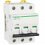 iC65H 3P 16А Автоматический выключатель 3-полюсный, 16А, 10кА (хар-ка C) Schneider Electric. Вид 1.