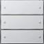 Сенсорный выключатель KNX 3 Basis 3 мест Gira. Вид 1.