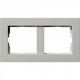 Рамка 2-постовая (белый глянцевый) E22 Gira. Вид 1