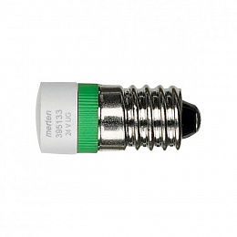 Лампа светодиодная e10 24 в (зеленый) Merten Schneider Electric. Вид 1