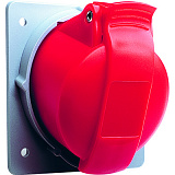 416 RAM6 Розетка панельная угловая, с минимальным наклонным фланцем 16A, 3P+N+E, IP44 ABB