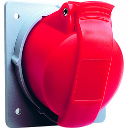 416 RAM6 Розетка панельная угловая, с минимальным наклонным фланцем 16A, 3P+N+E, IP44 ABB. Вид 1