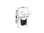 Розетка Mosaic -1М RJ-45 STP кат. 6А  Legrand. Вид 1.