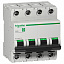 Автоматический выключатель C60H 4-полюсный 40A D Schneider Electric. Вид 1.
