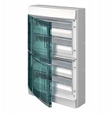 Бокс настенный на 72 мод. прозрачная дверь (с клемм) 430х735х155 Mistral65 ABB