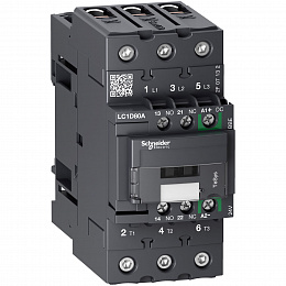 3p контактор everlink ac3 440в 80a, катушка упр. 24в dc, пружинный зажим Schneider Electric. Вид 1