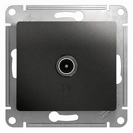 Розетка TV, механизм (антрацит) Glossa Systeme Electric. Вид 1