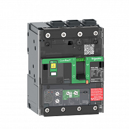 NSXm100E 3P 4.1 ELINK 100 Дифф. автоматический выключатель 3-полюсный, 100А16kA Schneider Electric. Вид 1