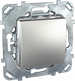 Переключатель 1-клавишный, перекрестный, сх.7 (алюминий) Unica Top Schneider Electric