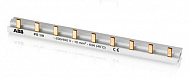 PS1/9 1-фазная шинная штырьковая разводка на 9 модулей 63 А ABB