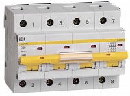ВА47-100 Автоматический выключатель 4-полюсный, 80А, 10kA (хар-ка D) ИЭК