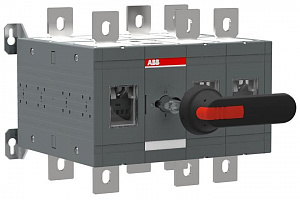 Рубильник реверсивный OT630E12CLP (с ручкой) переключение без разрыва тока ABB. Вид 1