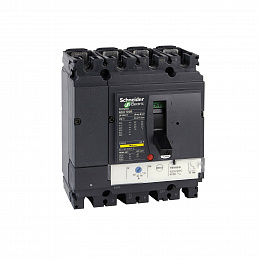 429861 NSX100N TM80D 4P Электронный 4х-полюс. автомат 80А 50kA, подкл. под шину  Schneider Electric. Вид 1
