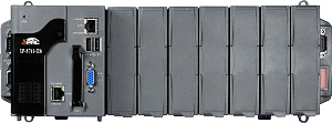 PC-совместимый контроллер AMD LX800 500МГц, 2xRS-232, 1xRS-485, 1xRS-232/485, 2xEthernet, 7 слотов расширения, Win CE 6.0 ICP DAS. Вид 1
