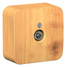 Розетка TV, С/У, изол.пл. (ясень) Blanca Systeme Electric. Вид 1