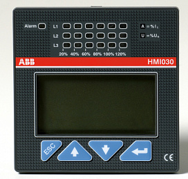 1SDA0 63143 R1 HMI030 SWIT.DISPLAY UNIT T4..T7-X1-E1/6n Дисплей выносной на дверцу щита ABB. Вид 1
