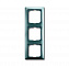 2513-98-507 Рамка 3-постовая с декоративной накладкой (бистро/голубой) Basic 55 ABB. Вид 1.