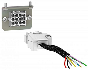 429272 Разъём на 9 проводов (2 части) для NSX100/250  Schneider Electric. Вид 1