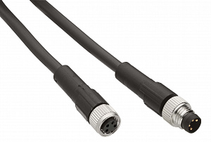 Шина тм7, прямой m12-b 4pin, female-без разъема, 3м Schneider Electric. Вид 1