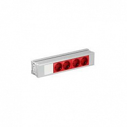 Блок 4хрозетка с мех.блок.разъём wieland Schneider Electric. Вид 1