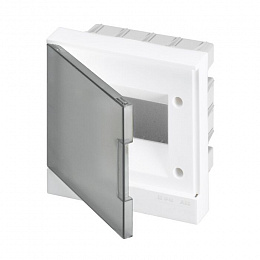 Бокс в нишу 6м серая дверь basic e (с клеммами) ABB. Вид 1