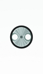 8650 CN Накладка для TV-R розетки,серия SKY Moon,кольцо чёрное стекло ABB. Вид 1