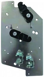 Механизм блокировки 2-х стац. воздуш. авт. выкл. при помощи тросов DEKraft. Вид 1