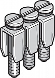BJM62 Блок перемычек 3 полюса IP00 для DR4/6 TYCO