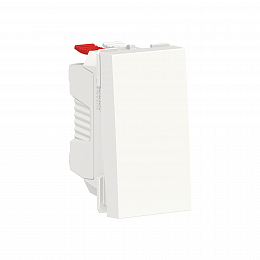 Выключатель 1-клавишный, сх.1, 10AX, 250В, 1 модуль (белый) Unica Modular Schneider Electric. Вид 1