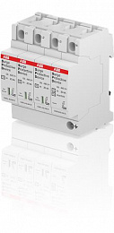OVR T2 3N 40-440 P QS Ограничитель перенапряжения 3P+N, тип 2, 440В, 40kA (сменные картриджи) ABB. Вид 1