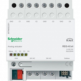 Аналоговый актор reg-k/2 поста Schneider Electric. Вид 1