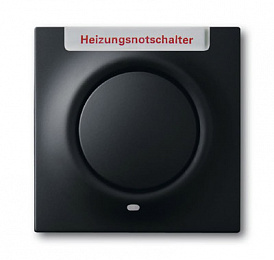 1789 H-775-101 Клавиша для механизма 1-клавишного выключателя/переключателя/кнопки, с красной линзой, с маркировкой "HNS", серия impuls, цвет чёрны б. Вид 1