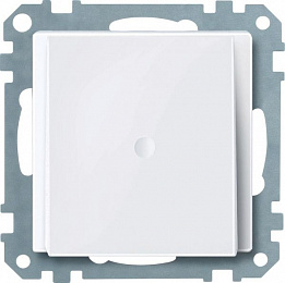 Центральная плата с отверстием для кабеля телефонного разъема, sm (активный белый) Merten Schneider Electric. Вид 1