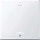 Выключатель управления жалюзи, кнопочный (активный белый) Merten Schneider Electric