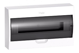 Бокс настенный 1ряд /18 модулей с прозрачной дверью (с клеммами) IP40 EASY 9 Systeme Electric. Вид 1