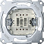 Механизм 1-клавишного перекрестн. переключателя сх.7, 10AX, QF Merten Schneider Electric. Вид 1.