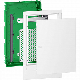 Mini pragma it щит мультимед. встраив. с белой дв. 3рядах12мод.,ip40,ik07,италия Schneider Electric. Вид 1