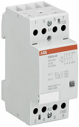 Контактор модульный ESB-24-20 (24А AC1) катушка 24В AC/DC ABB. Вид 1
