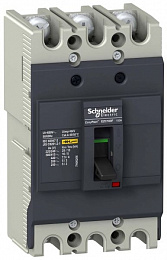 Автоматический выключатель 3-х полюсный 75А 10kA/400В, подключ. под шину Schneider Electric. Вид 1