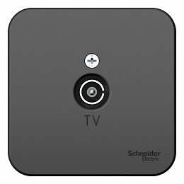 Розетка TV, С/У, изол.пл. (антрацит) Blanca Systeme Electric. Вид 1