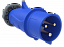ССИ-013 16А Вилка переносная 6ч/200-250В 2Р+РЕ IP44 MAGNUMM ИЭК. Вид 1.