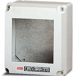 13 164 LIVORNO бокс авар.настенный 165х180х110мм ШхВхГ с платой серый IP55 ABB. Вид 1