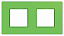 Рамка 2-постовая (киви) Unica Quadro Schneider Electric. Вид 1.