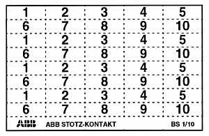 BS41-80 Маркер для автоматов 41-80 ABB. Вид 1