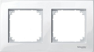 Рамка 2-постовая, sm (белый) Merten M-Plan Schneider Electric. Вид 1