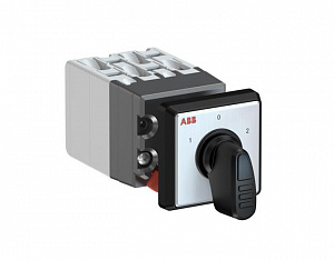 OC10G04PNBN00NU2 Переключатель 3-х поз. (1-0-2), двухуровневый 10А, Mini ABB. Вид 1