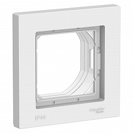 Рамка 1-постовая IP44 (белый) Atlas Design Systeme Electric. Вид 1